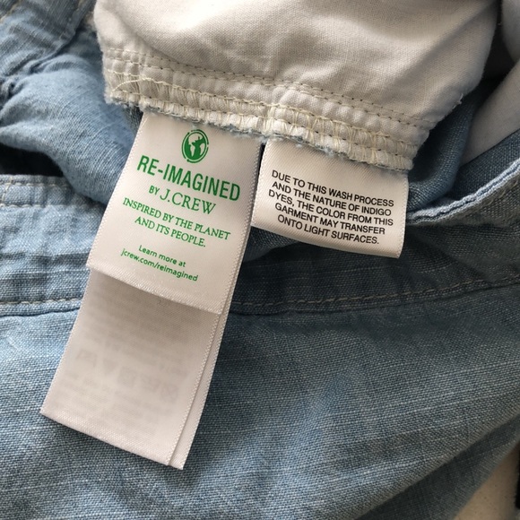 J Crew tie waist seaside pants in chambray - Picture 8 of 10